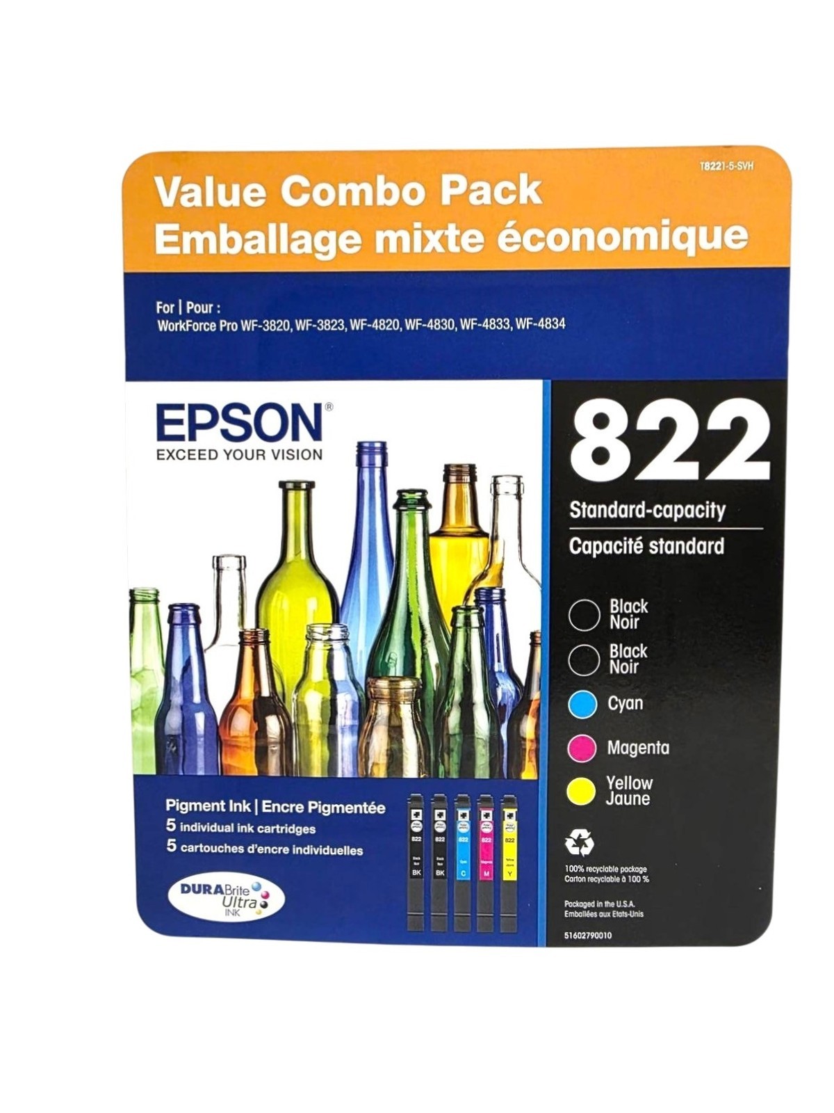 Epson T82215SVH 822 Cartridge Set