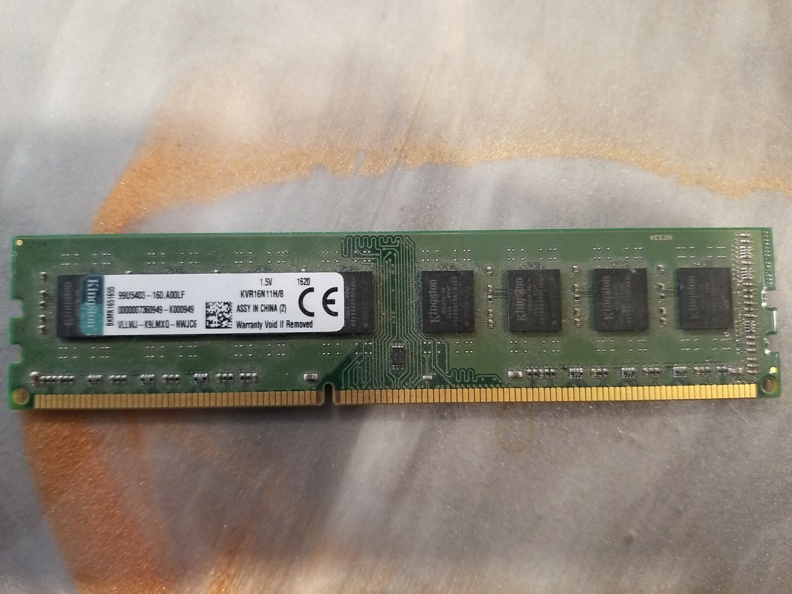 Kingston 8GB(1x8GB) KVR16N11H/8G 