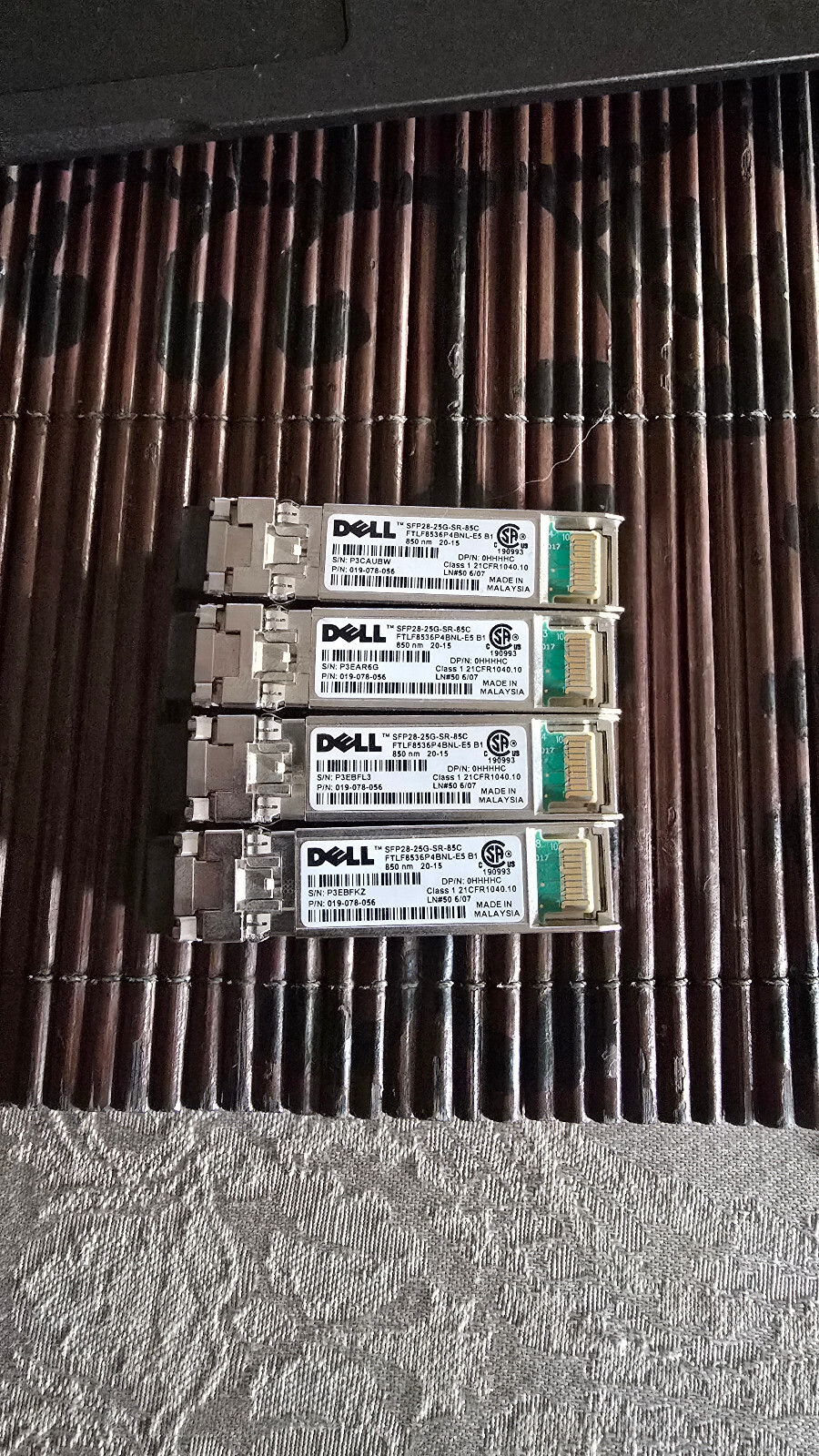 Dell SFP28-25G-SR-85C 850NM LC (Lot of 4)