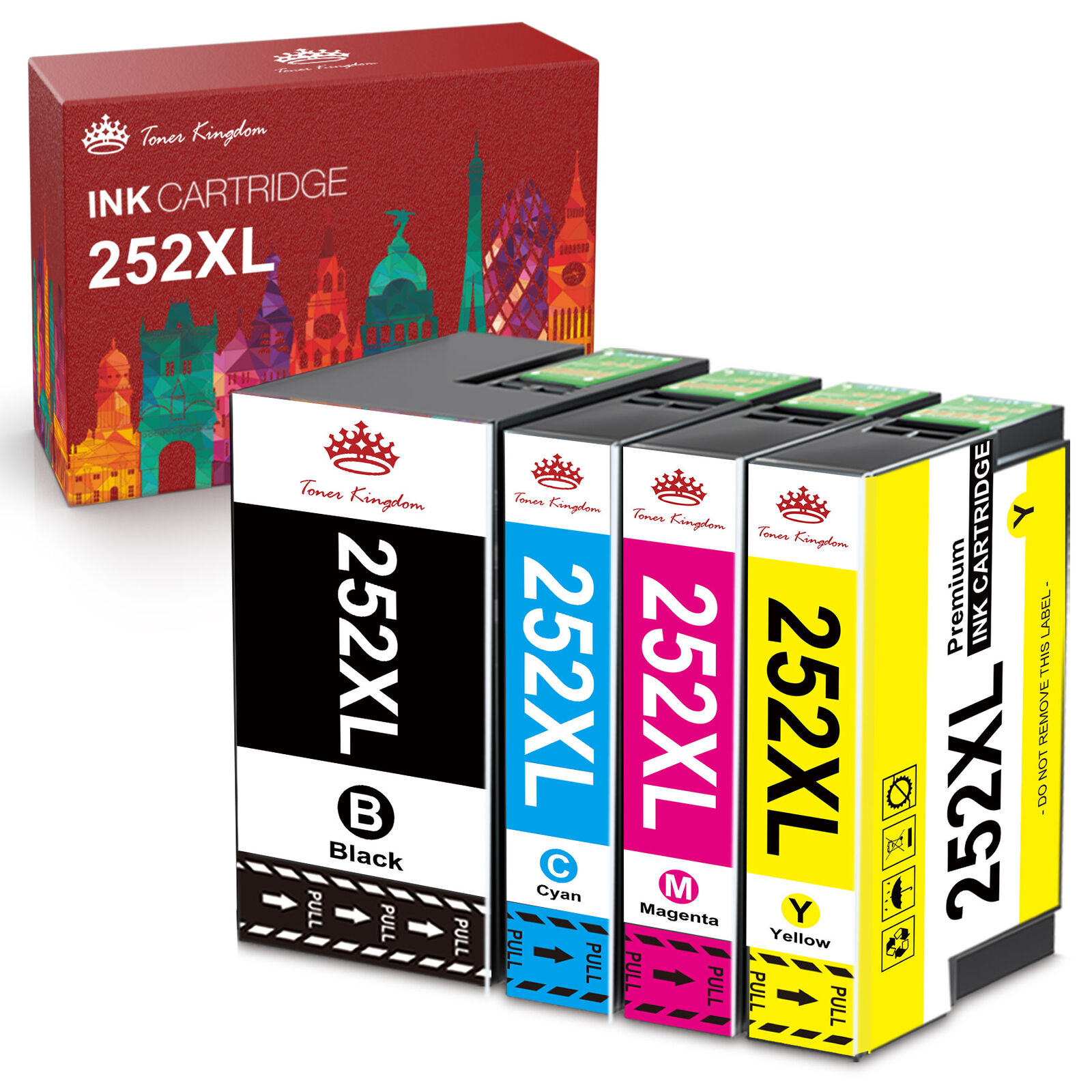 T252XL 252XL 252 XL Ink Cartridges For Epson WorkForce WF-3640 7710 7620 7720