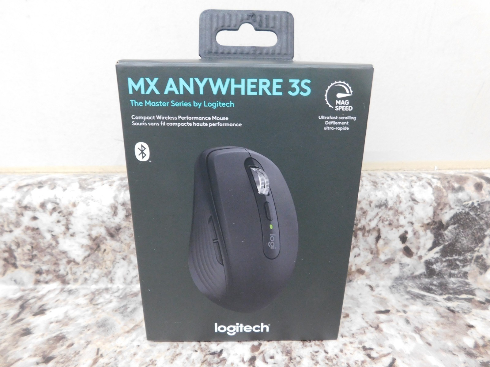 Mouse Wireless Logitech MX Anywhere 3S, Nero, 8000 DPI, 6 Pulsanti, Tracking Ottico, Modello 910-006928