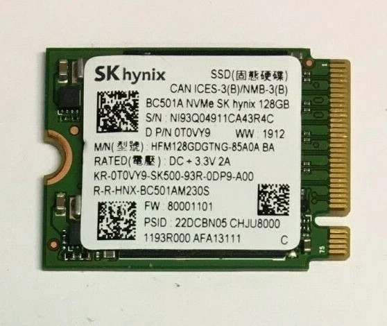 128GB SSD M.2 PCIE NVME Solid State Drive Mix Brand Samsung, WD, SK Hynix Kioxia