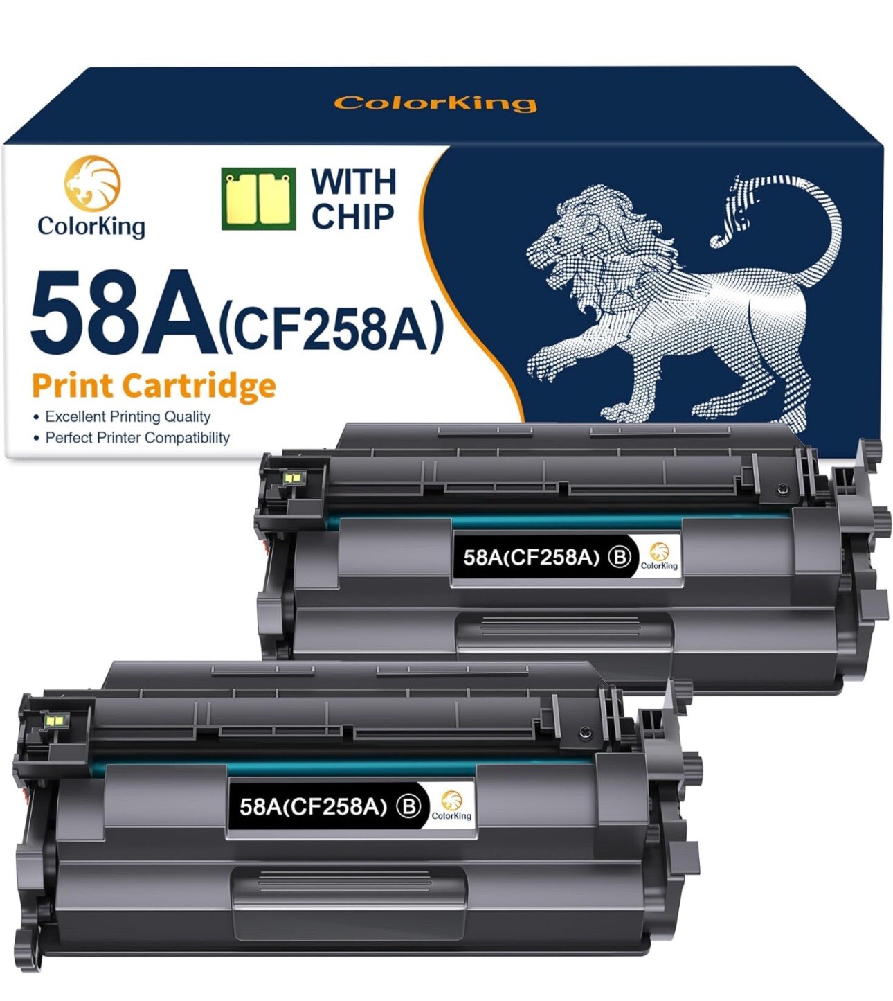 ColorKing Compatible Toner Cartridge Replacement for HP 58A CF258A 
