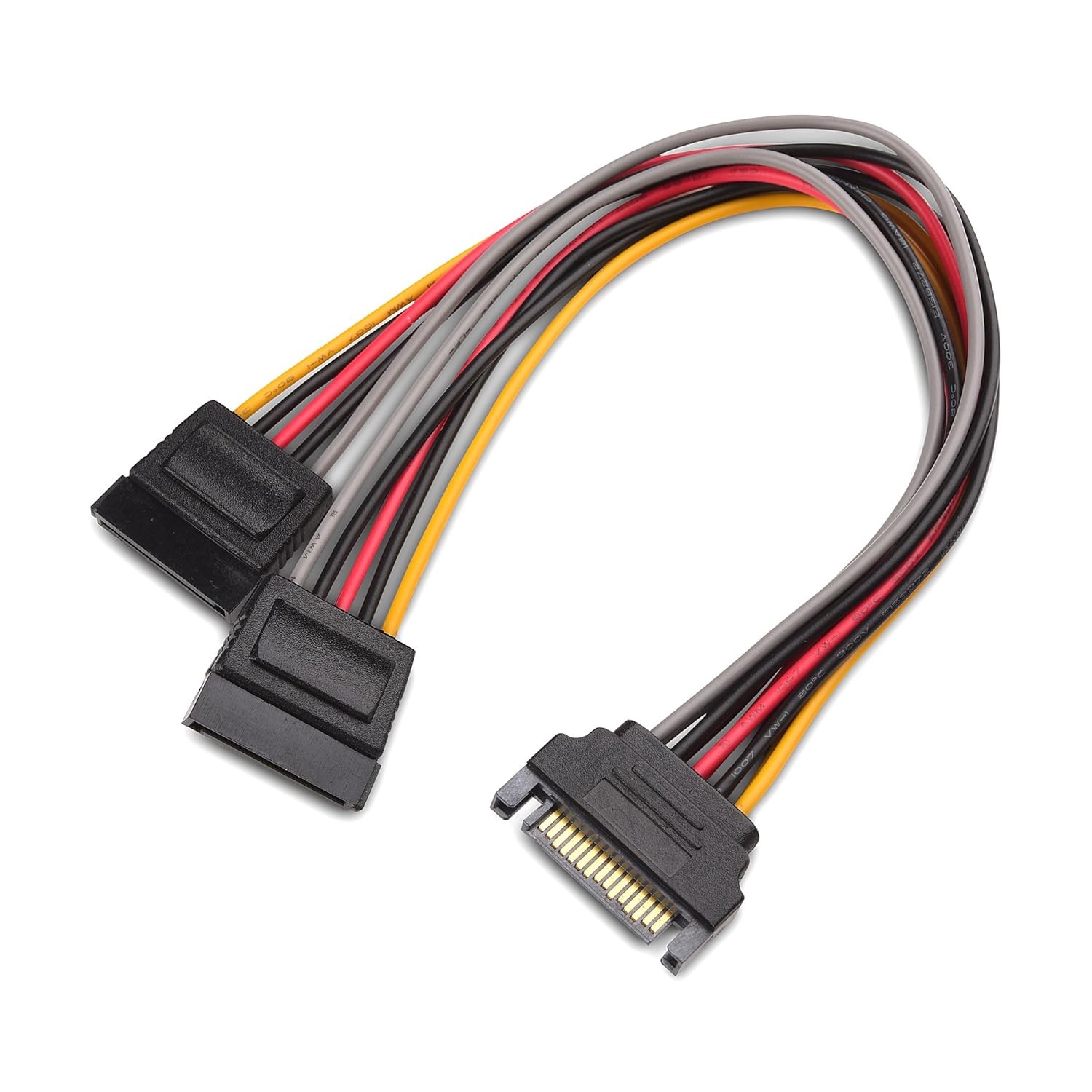 Cable Matters 3-Pack 15 Pin SATA Power Splitter Cable - 8 Inches SATA Power #364