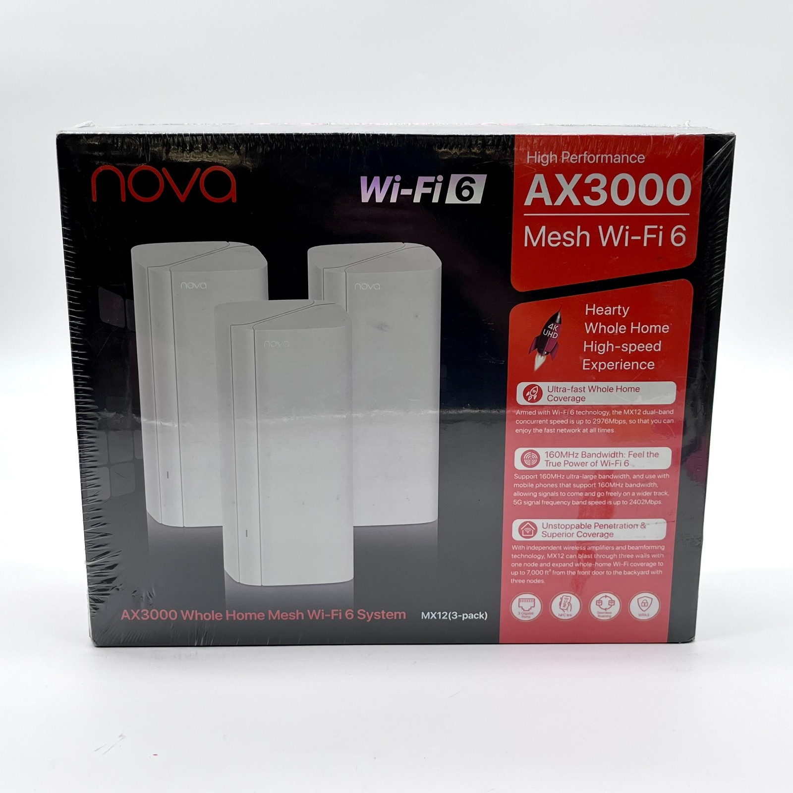 Nova High Performance AX3000 Mesh Wi-Fi 6 System (3 Pack)
