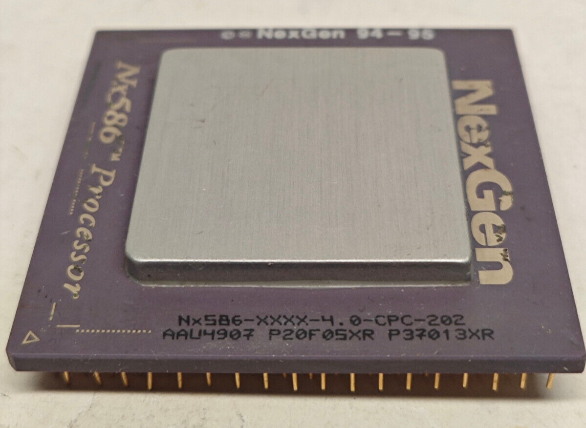 Vintage 1995 NexGen Nx586-P90 84 MHz CPU Socket CPGA463 for collection