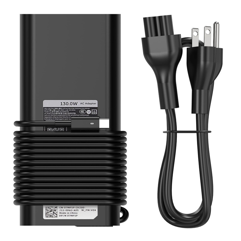 Bull-Tech Replacement For Dell 130W Laptop Charger Usb C Type C Slim Ac Power