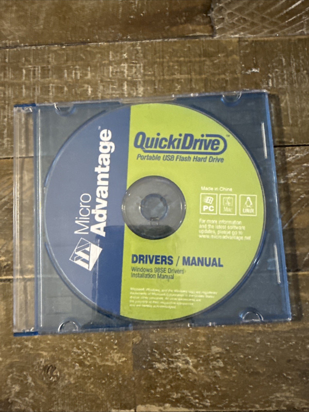 Micro Advantage QuickiDrive PC Software
