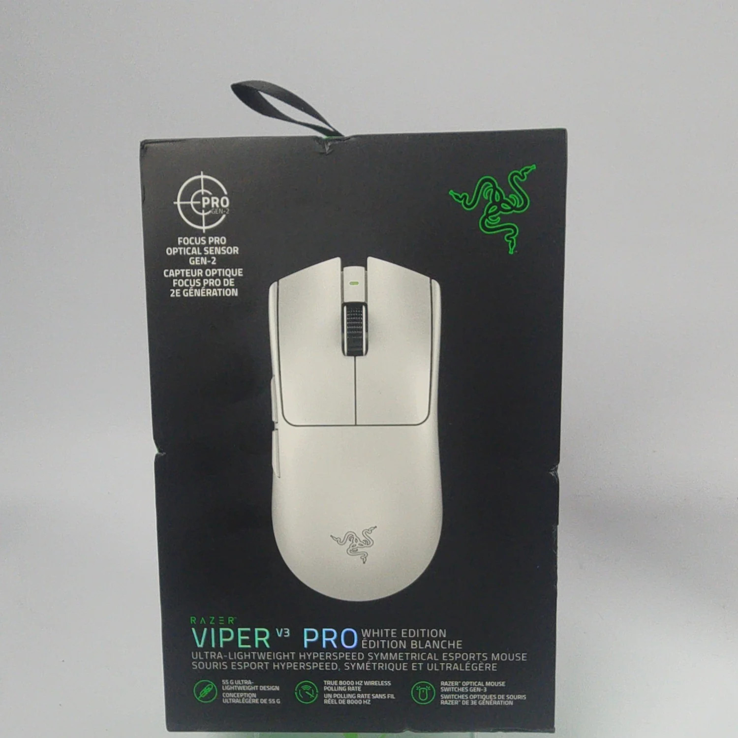 New Razer Viper V3 Pro RZ01-05120200-R3U1 Wireless Gaming Mouse White