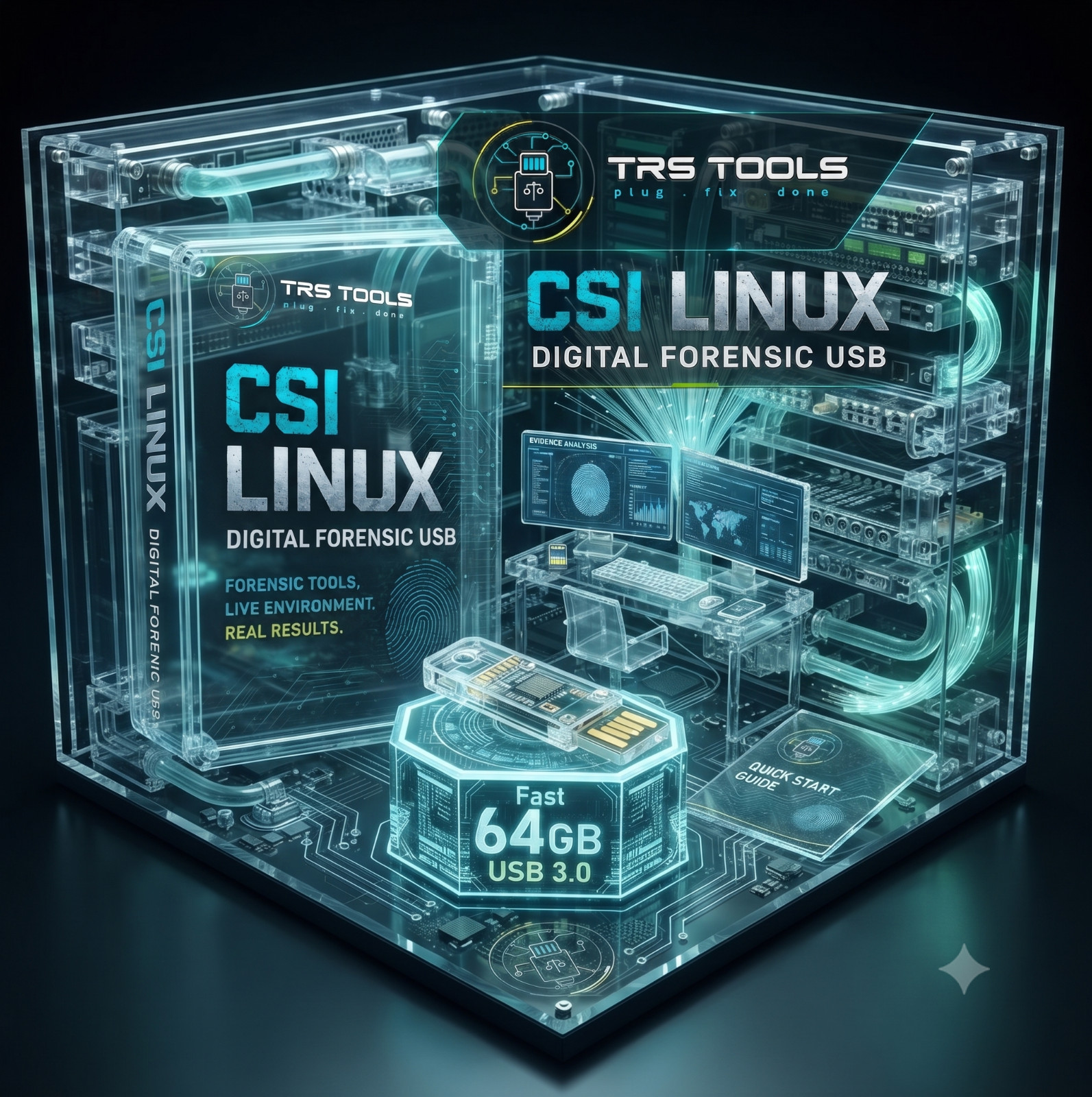 Bootable CSI Linux USB 64GB For Cybersecurity OSINT Labs