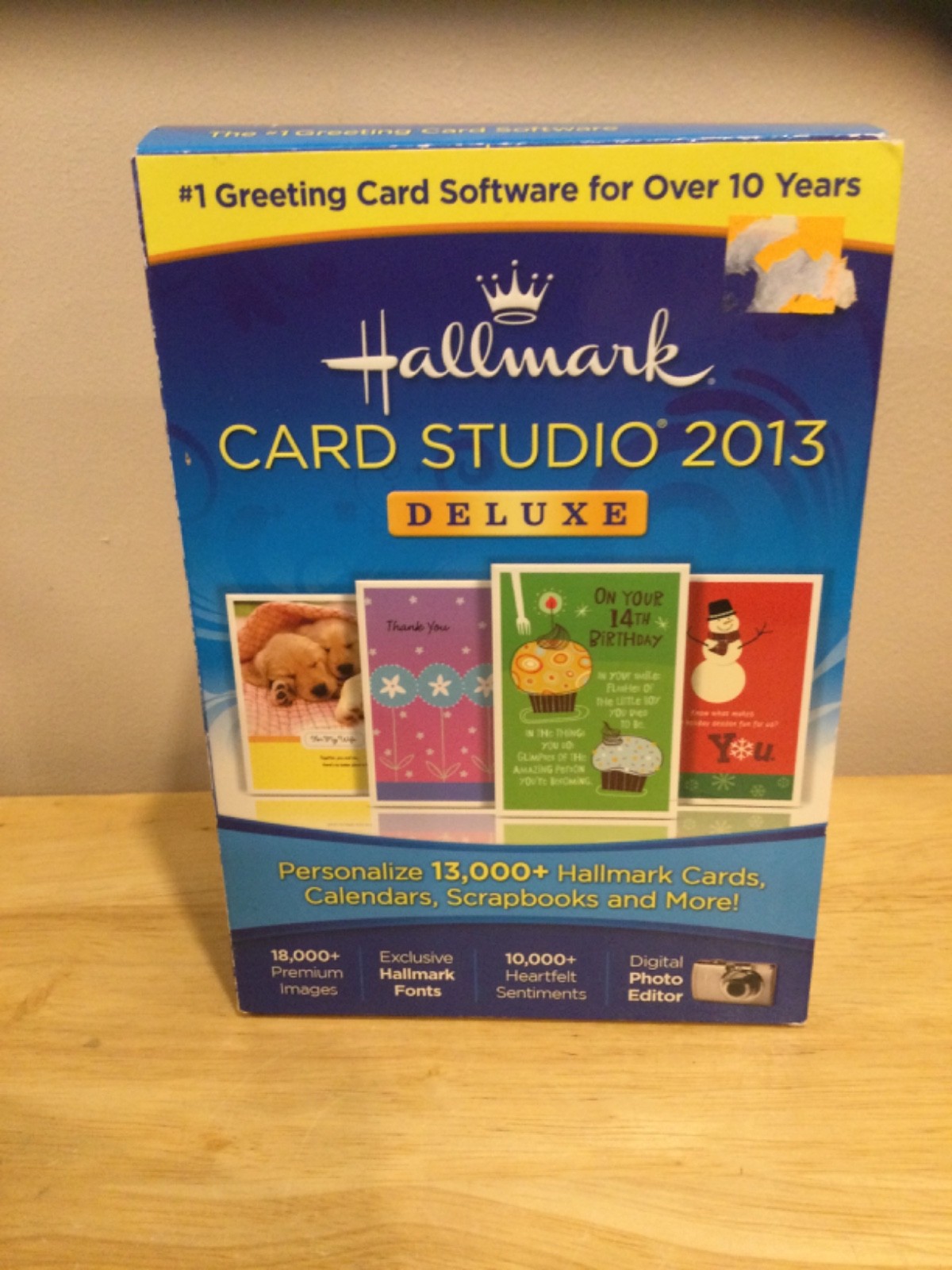 NOS - Hallmark Card Studio Deluxe 2013 Greeting Card Software Windows + Bonus CD