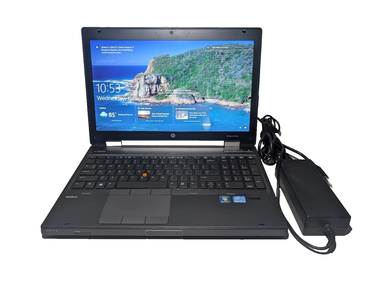 HP EliteBook 8570W I7-3630QM@2.40GHz 8GB RAM 320 HDD