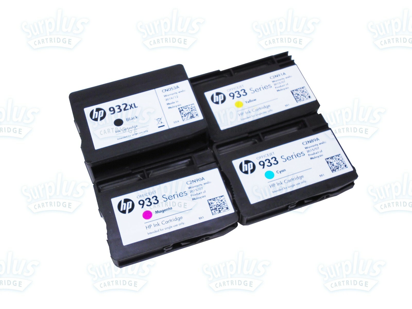 4pk Genuine HP 932XL/933 Standard Ink OfficeJet 6100 6600 7110 7612