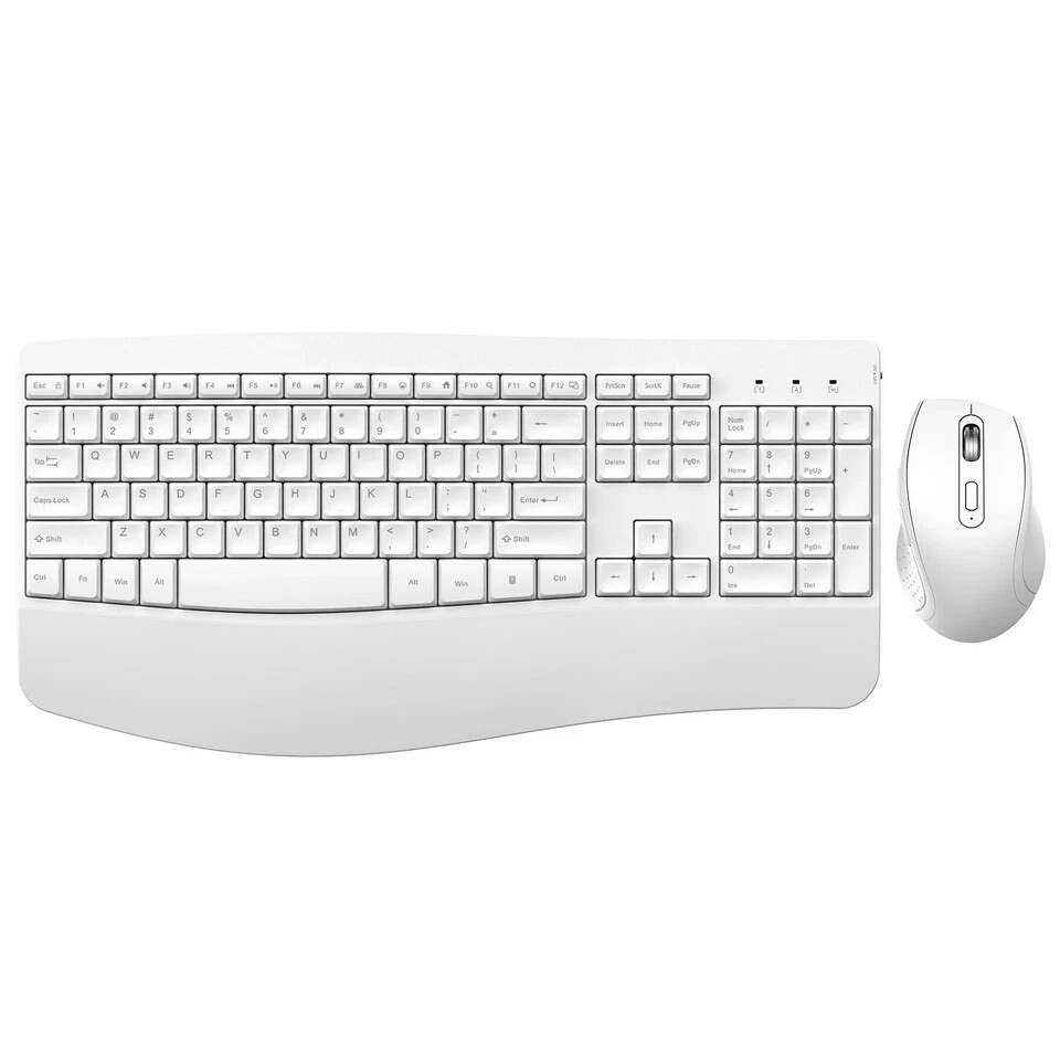Combinación de teclado y mouse inalámbricos de 2.4 GHz para computadora portátil