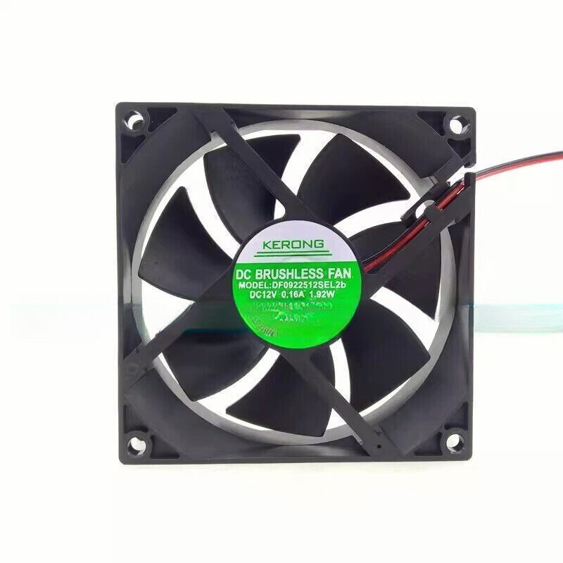 1PC KERONG DF0922512SEL2B 12V 0.16A 1.92W 2-wire 9CM cooling fan