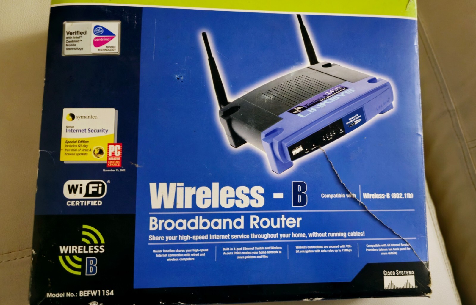 Linksys BEFW11S4 Wireless-B Broadband Router