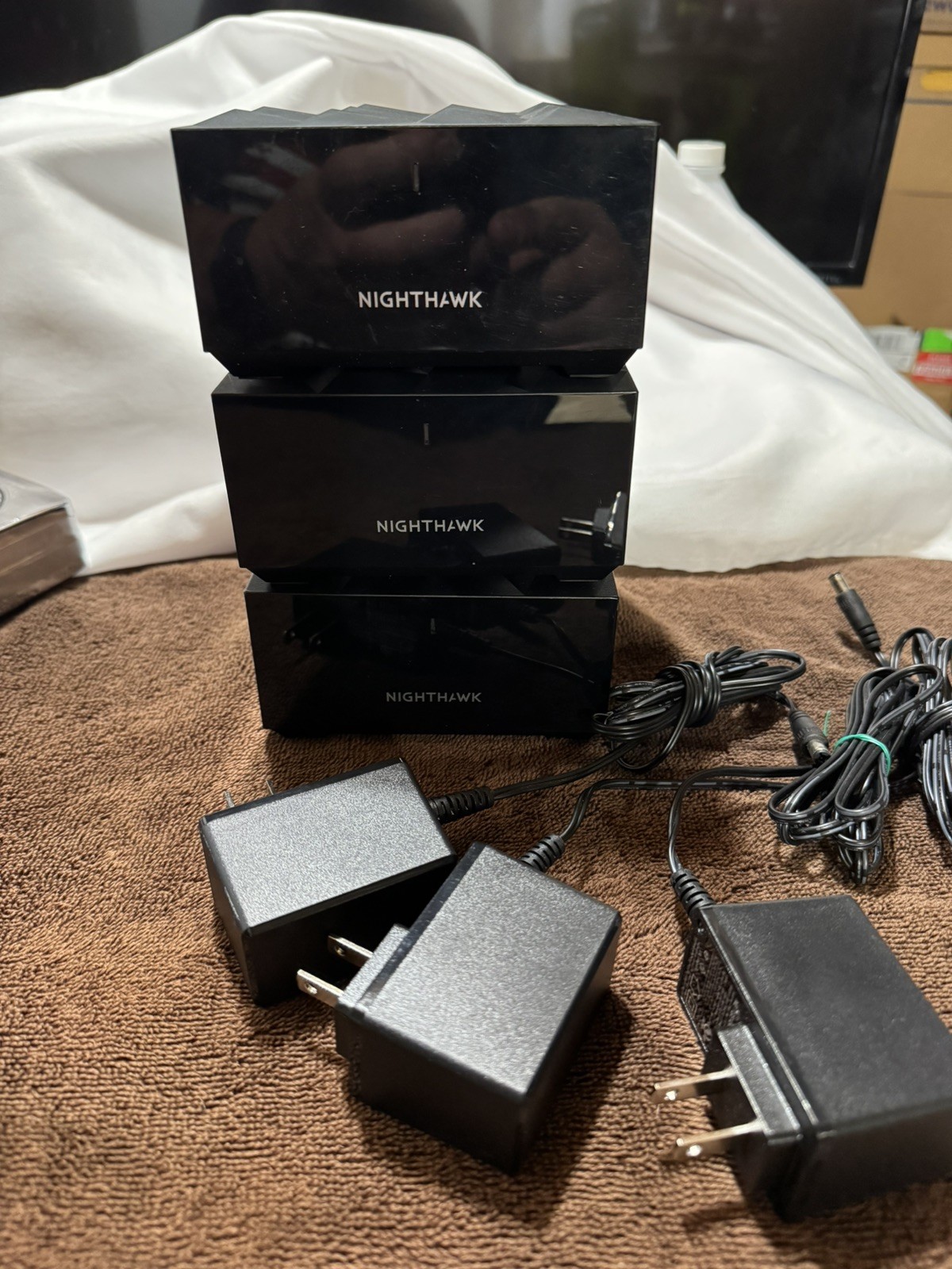 NETGEAR Nighthawk Satellite System MK73S MR70 MS70 Black Mesh WiFi 6 Router