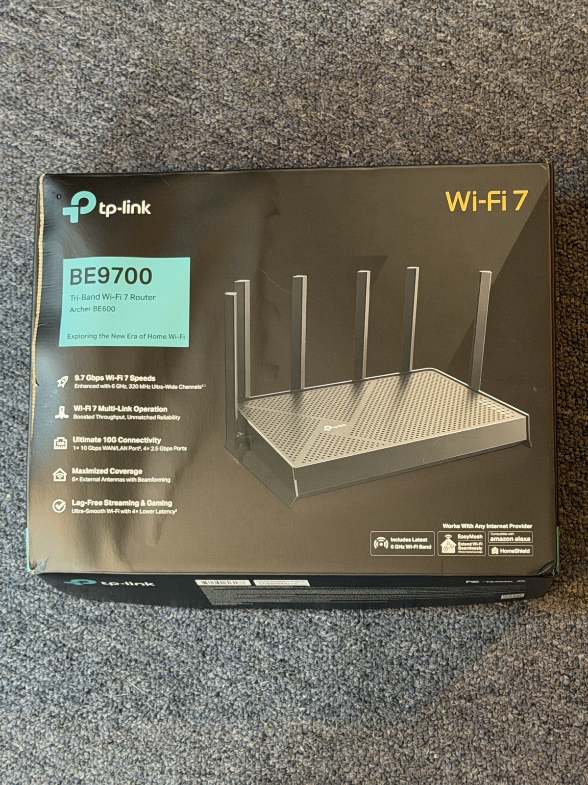 TP-Link Archer BE600 BE9700 WiFi 7 Tri-Band Router 10G 2.5G VPN HomeShield