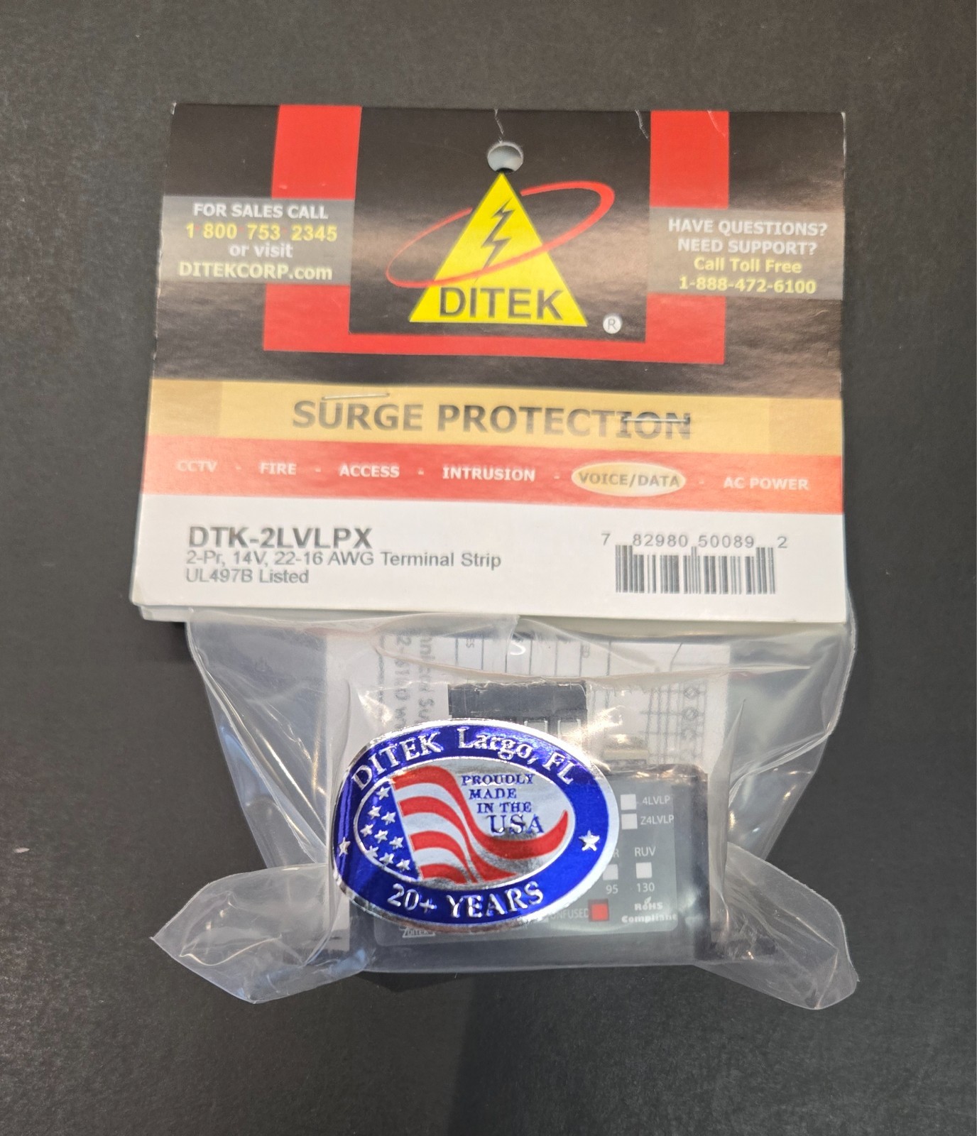 New Ditek DTK-2LVLPX 7-14V Surge Protection DTK-LVLP Series
