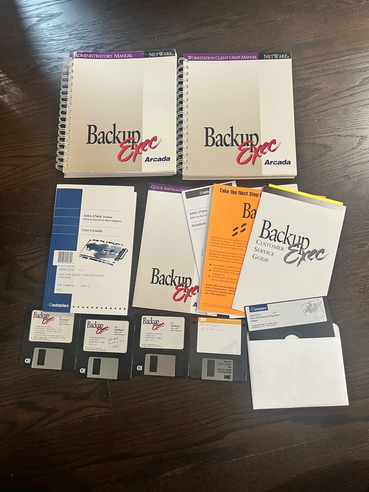 Arcada Software Backup Exec NetWare Single Server Edition Windows 1994