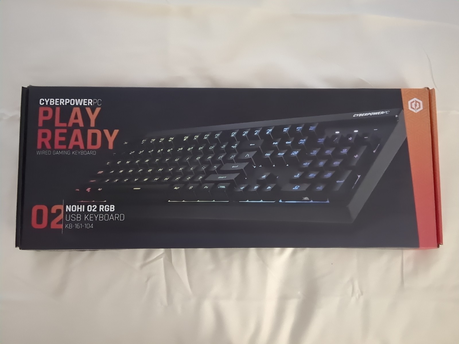 CyberPower PC Play Ready LED Wired Gaming Keyboard 02 RGB NOHI KB-161-104