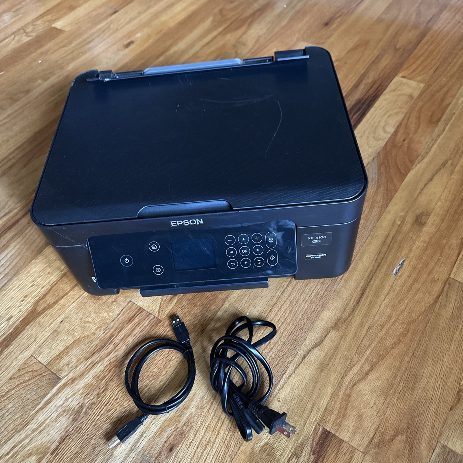 Epson Expression Home XP 4100 Wireless All in One Printer WiFi No Ink(read)