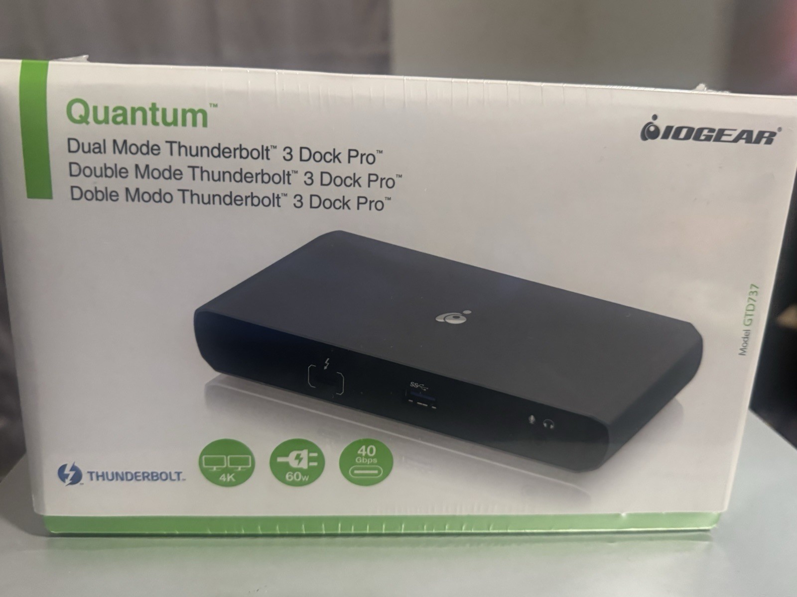 IOGEAR Quantum Dual Mode Thunderbolt 3 Dock Pro Station with 60W Charging