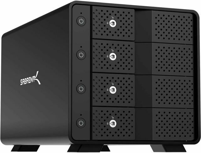 Sabrent DS-SC4B Drive Enclosures & Docks Black Open Box