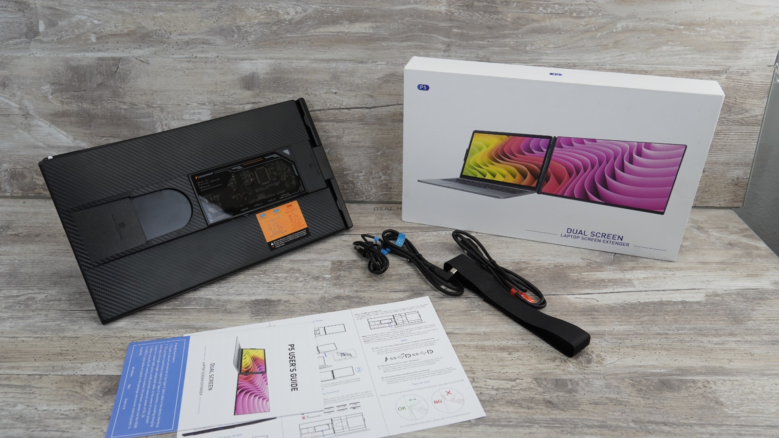 Kwumsy P5 Dual Screen Laptop Screen Extender 15.6 In