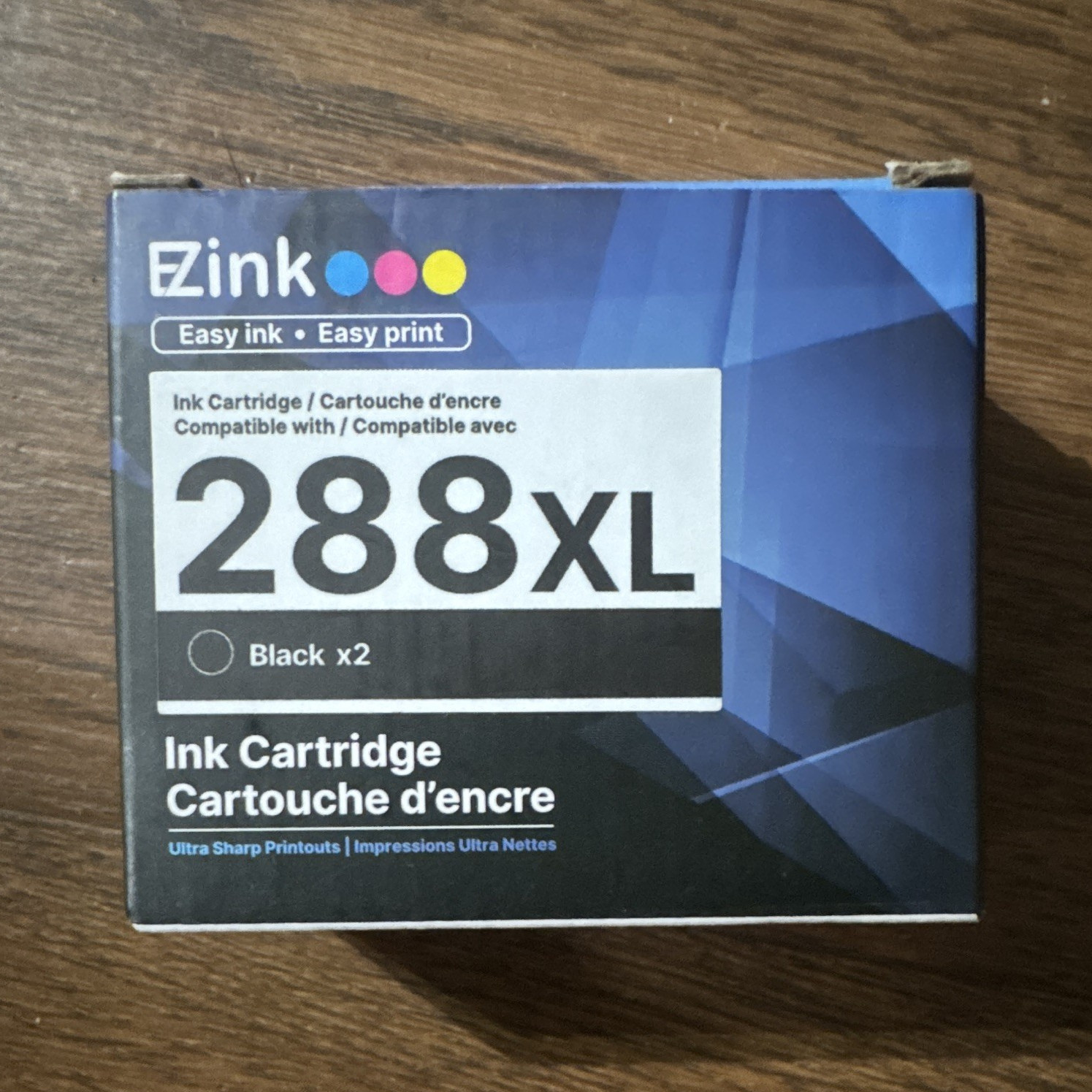 EZink 288XL Compatible Black Inkjet Ink Cartridges for Epson, 2 Pack
