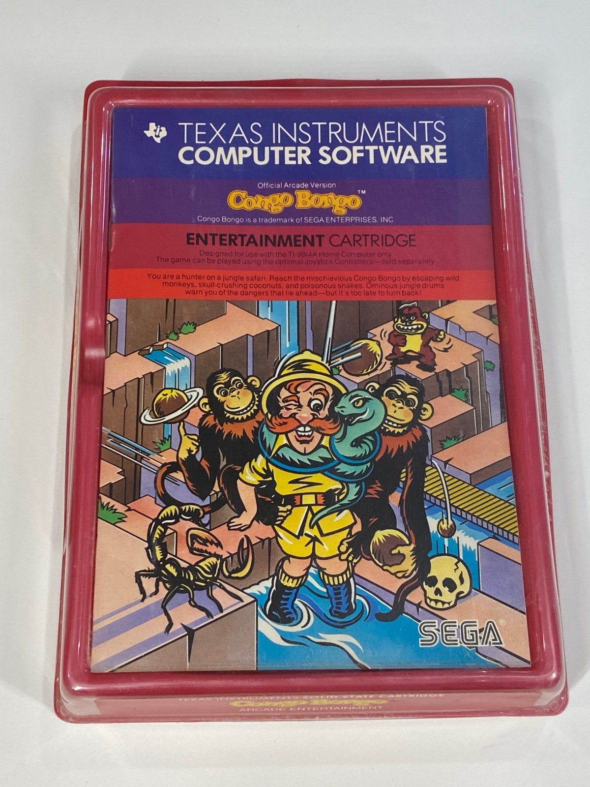 CONGO BONGO video game Texas Instruments TI 99/4a Computer  *NEW* Sealed NIB A+