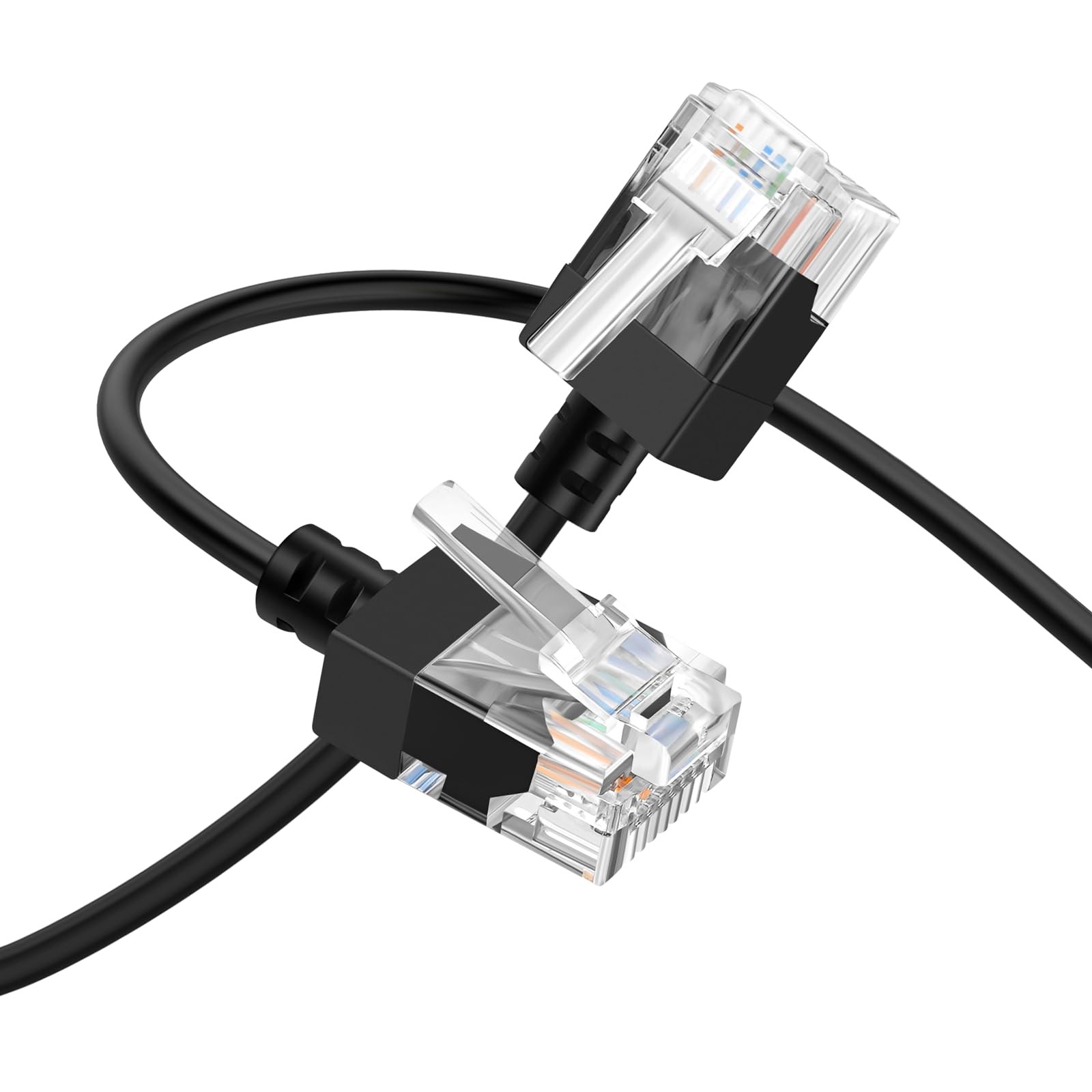 Ultra Slim RJ45 Cat6A Ethernet Cable 6.6FT, Flexible LAN Ethernet Cable, 10Gb...