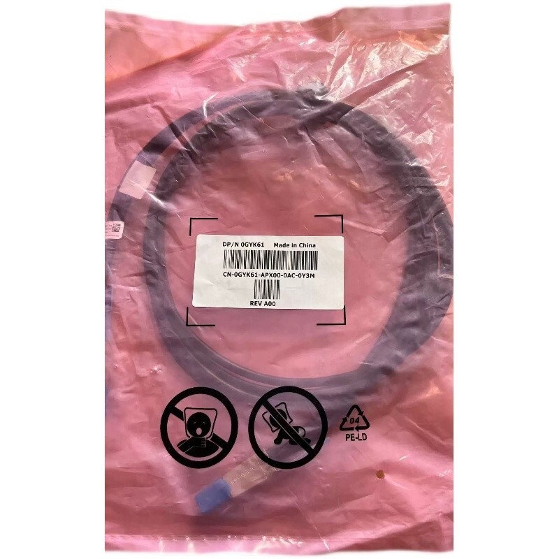 New Dell MD1400 Mini-SAS HD External Cable 12GBs 0GYK61 GYK61 2m 6.5ft