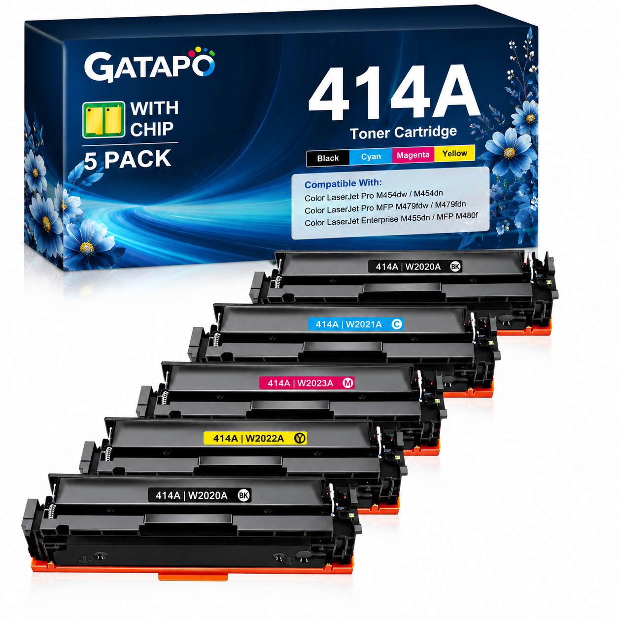 414A-W2020A-5PK for 414A Color Pro MFP M479fdw M479fdn M454dw M454dn M479 M454