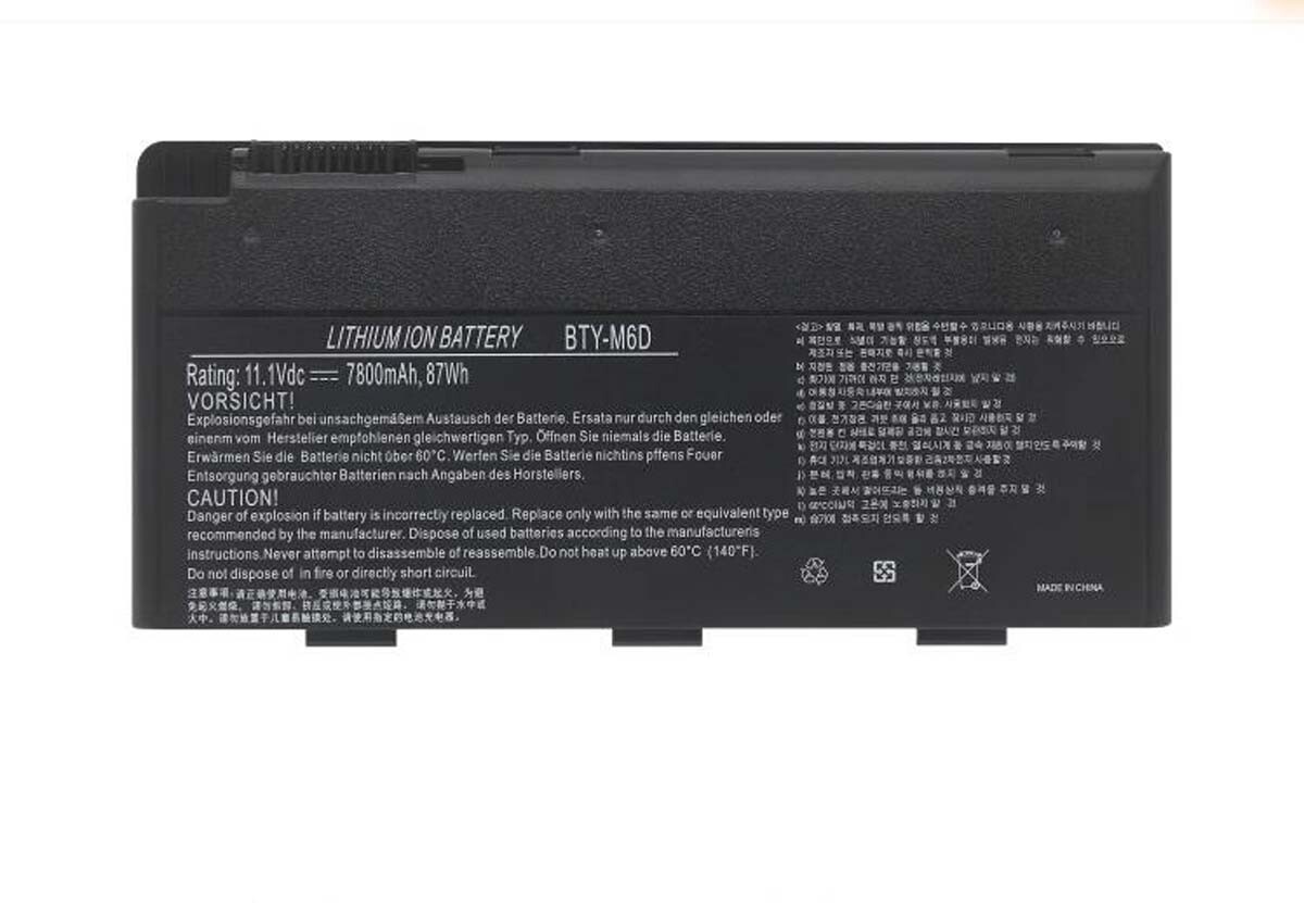 Genuine Battery BTY-M6D For MSI GT60 GT70 GX780R GX680 GX780 GT780R GT660R GT663