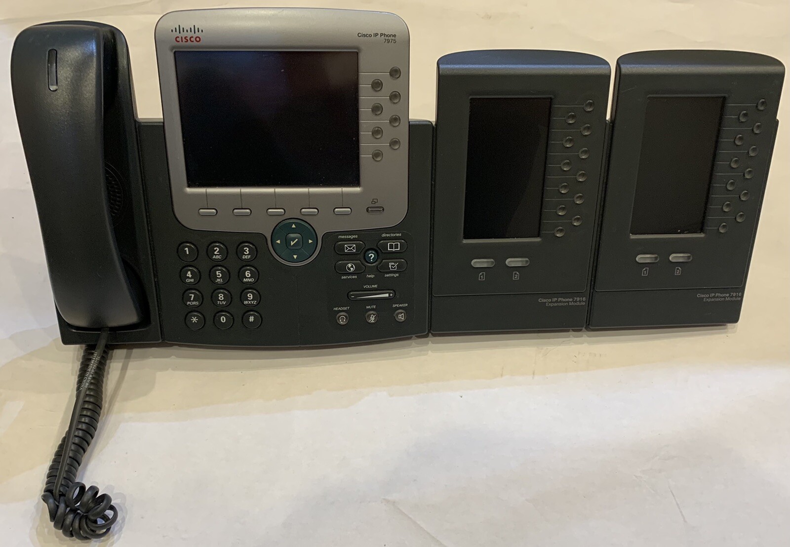 LOT OF TWO (Cisco | 7965 IP Phone with 2 7916 Expansion Module)