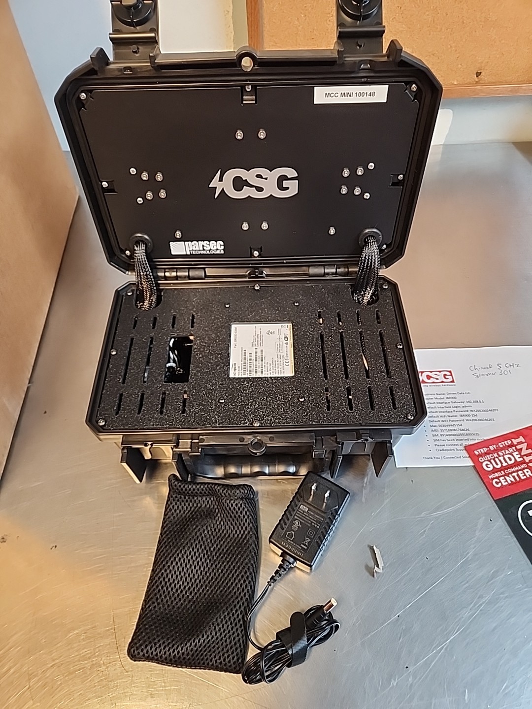 Parsec CSG MCC Mini Mobile Command Center SIM card To LAN & WAN & Cradlepoint 4G