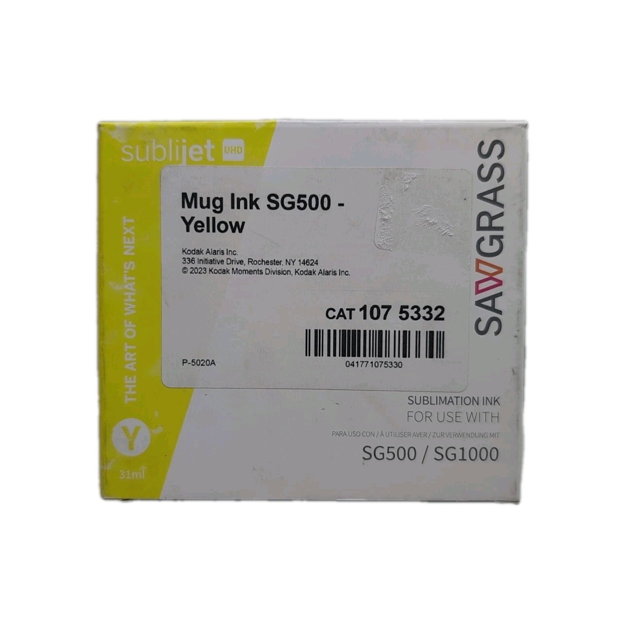 Sawgrass SubliJet UHD Yellow High Performance Ink SG500 SG1000 Sublimation