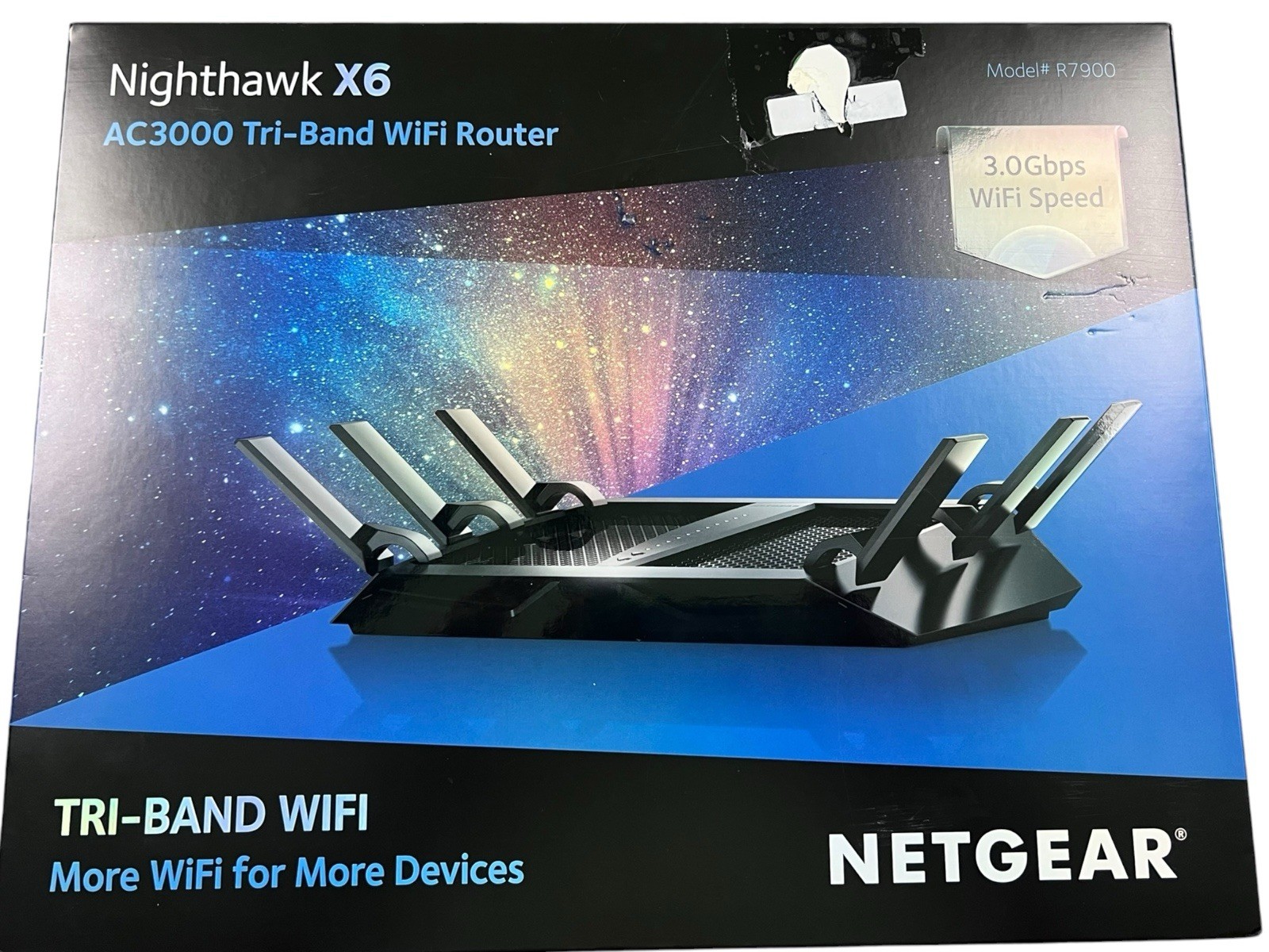 NEW NETGEAR Nighthawk X6 R7900 AC3000 Tri-Band WiFi Router