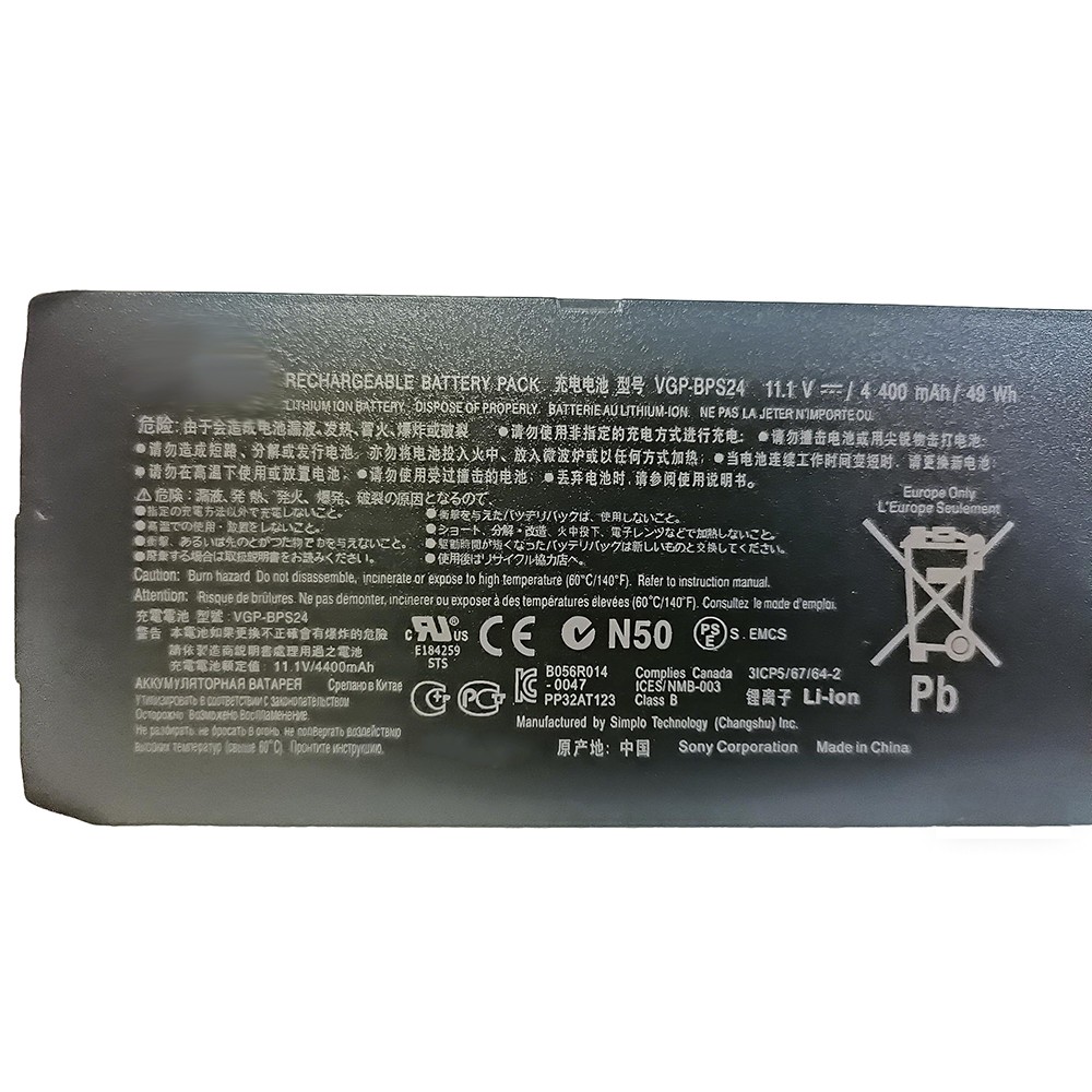 VGP-BPS24 VGP-BPL24 Battery for SONY VAIO SA SB SC SD SE VPCSA VPCSB VPCSC Repla