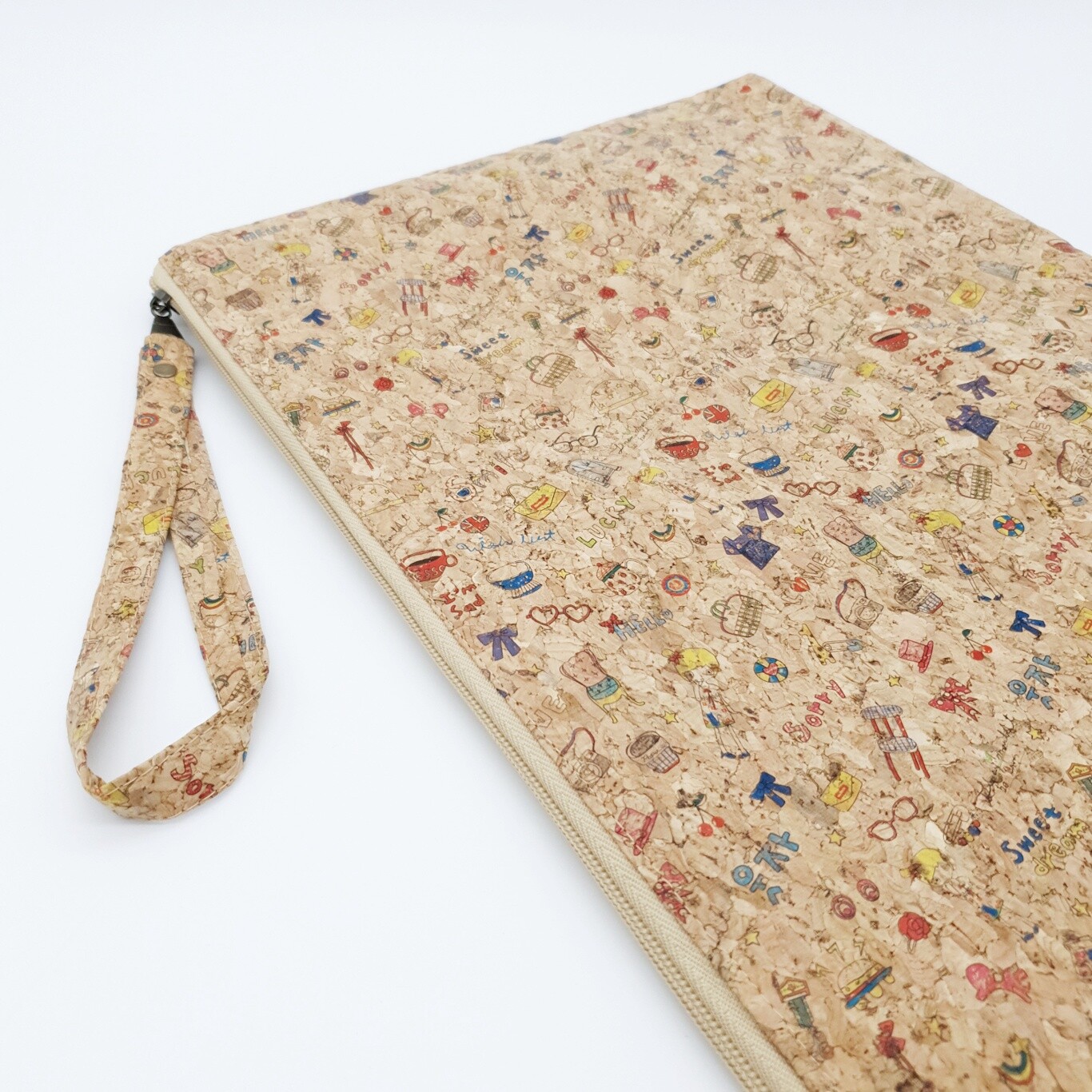 iPad, Tablet or eReader Cork Sleeve Pouch Handmade Eco-Friendly & Sustainable 