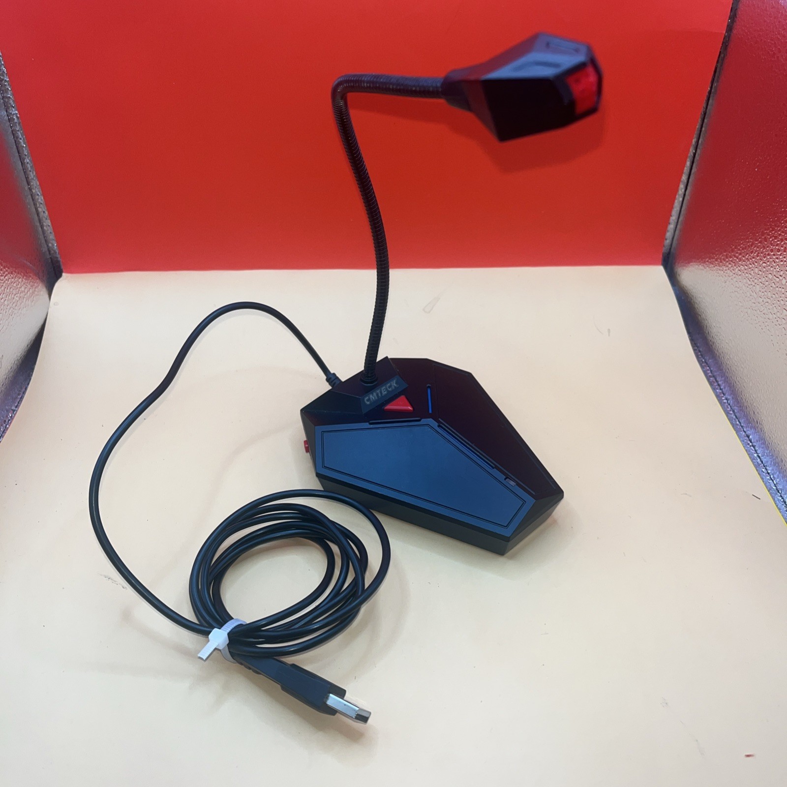 CMTECK USB Desktop Gooseneck Microphone Plug & Play PC Laptop EUC