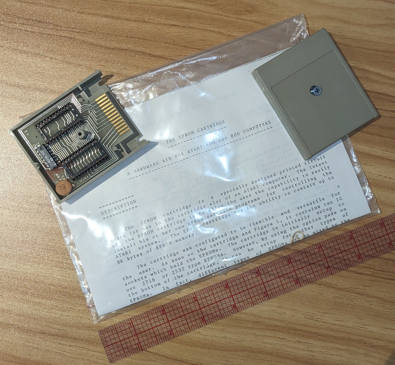 Vintage Atari 400/800 custom EPROM cartridge