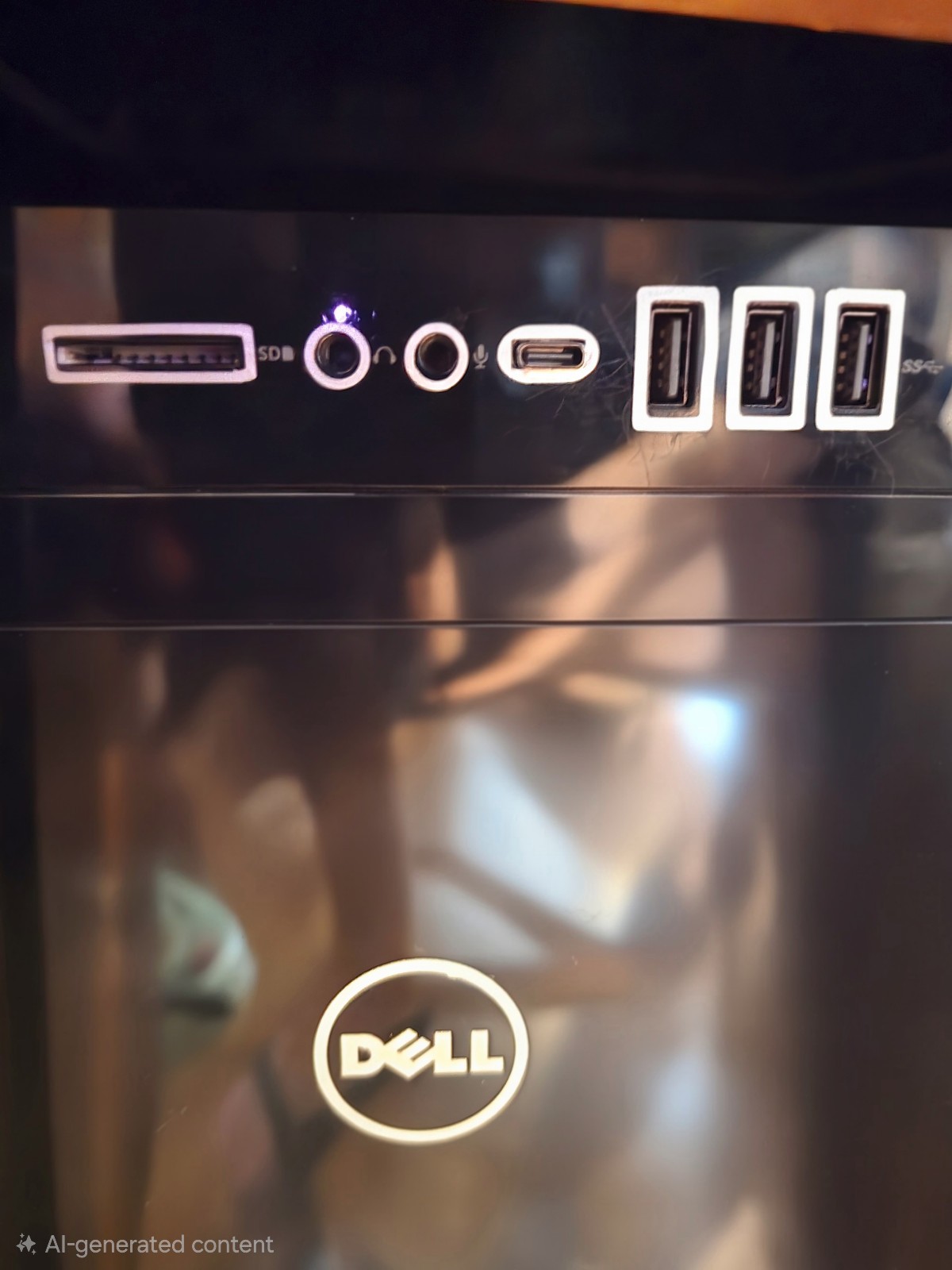 Dell XPS 8930 Front I/O Port Visibility Decal Kit – 2 Sheets USB‑C USB‑A