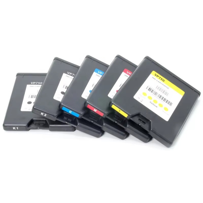 5PC/SET NEW COMPATIBLE INK CARTRIDGE WITH CHIP 250ML FOR VIPCOLOR VP750