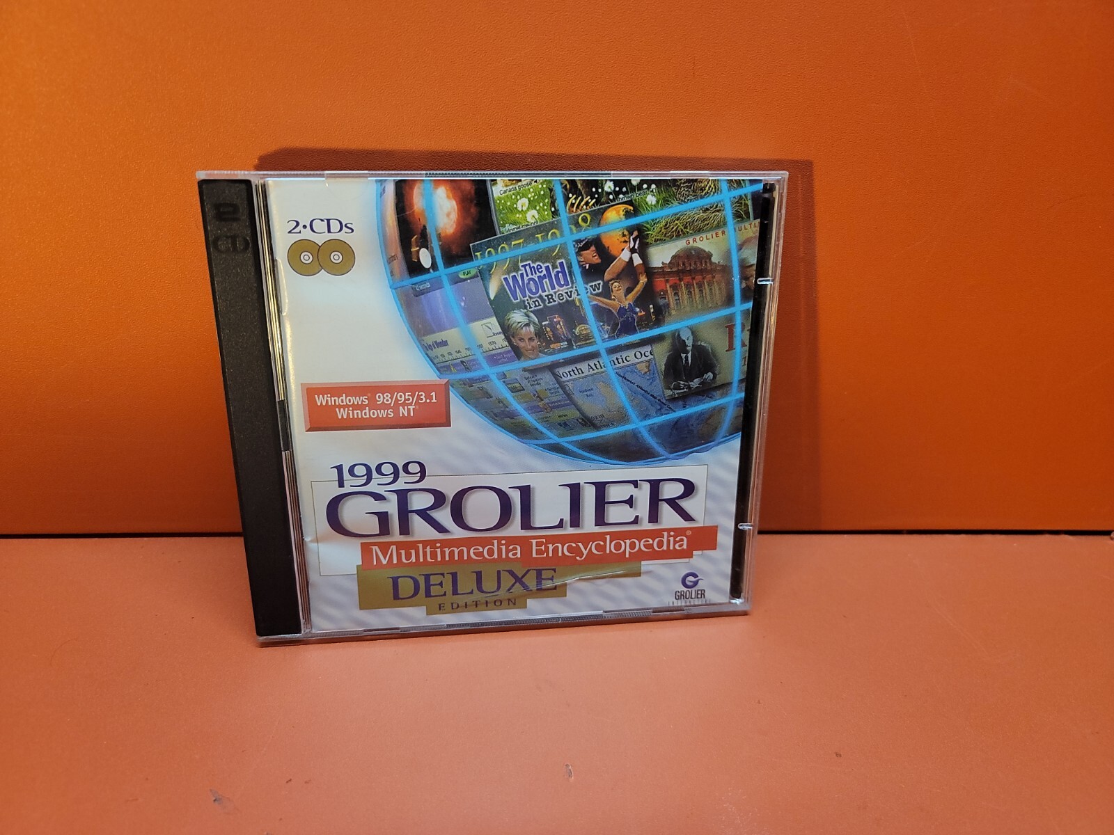 1999 Grolier Multimedia Encyclopedia (PC CD-ROM, 1999) 2 Disc Set