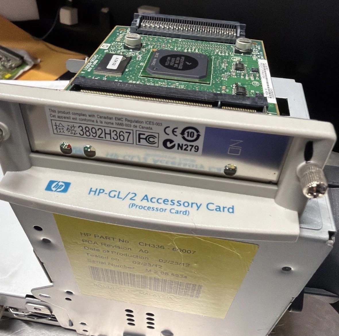 HP C7772A GL/2 Netwerkkarte Accessory card Designjet 500 800 HP-GL/2 C7776-60151
