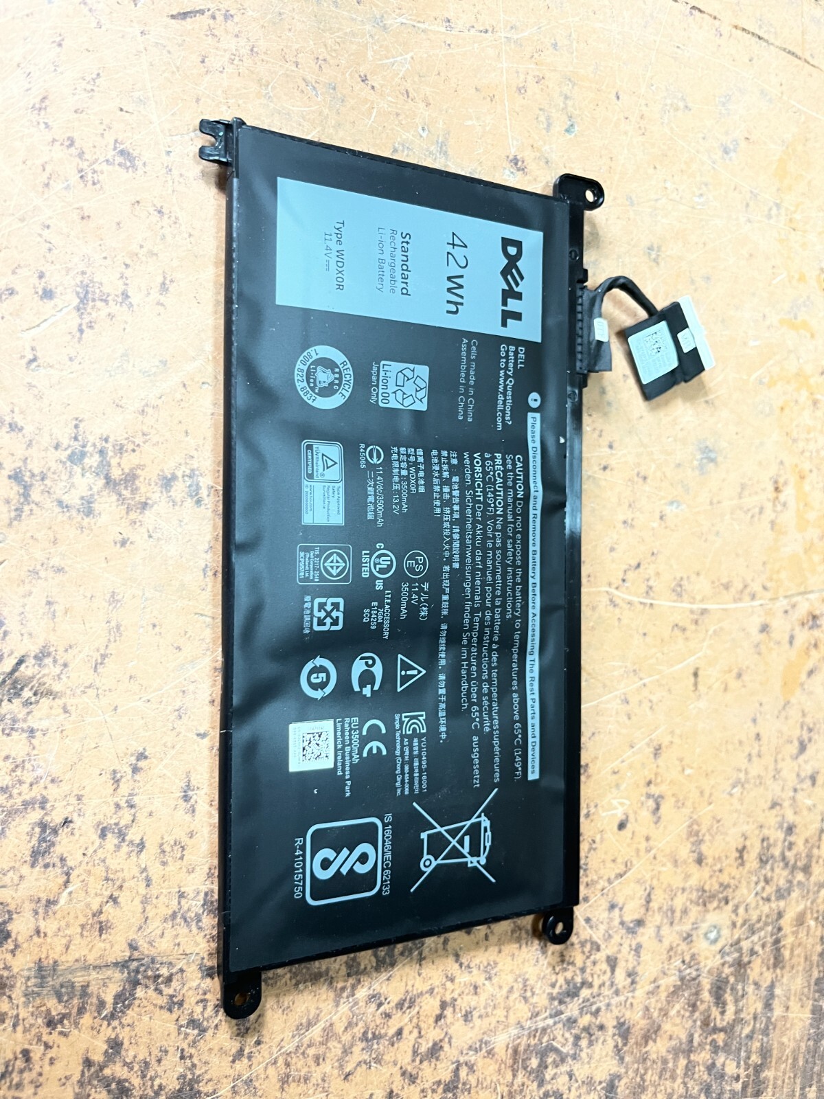 Dell Inspiron 15 5000 Genuine OEM Laptop Battery WDX0R 42Wh 5565 5567 5568 5578