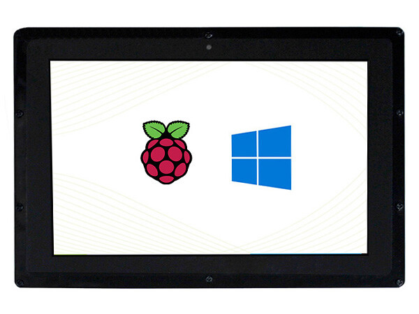 10.1inch HDMI LCD (B)+Case 1280×800 IPS Capacitive Touch Screen for More Mini-PC