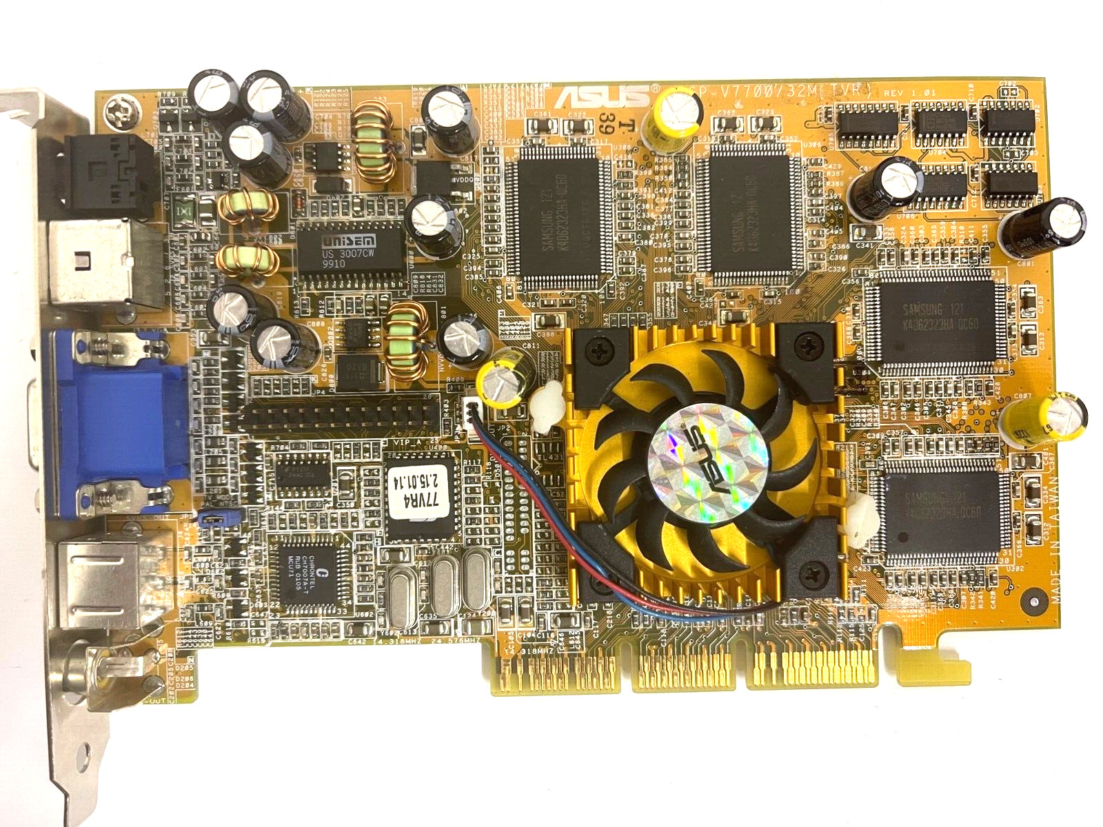 *SALE* ASUS AGP-V7700/32M (TVR) 32M DELUXE AGP VGA COMP SVID OUT 3D PORT MXB102